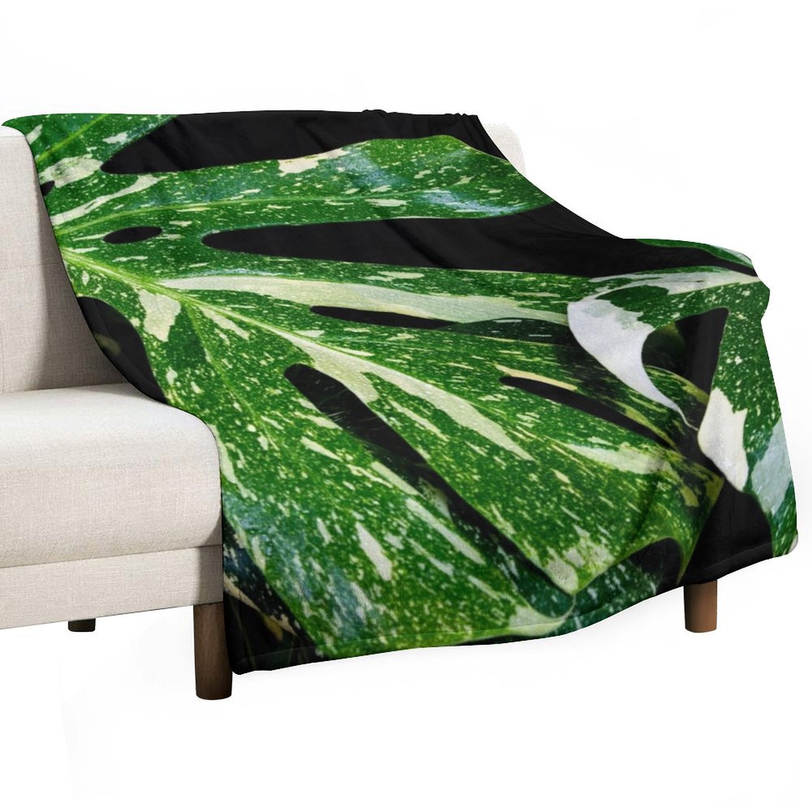 Monstera Thai Constellation - Monstera Thai Constellation Throw Blanket All